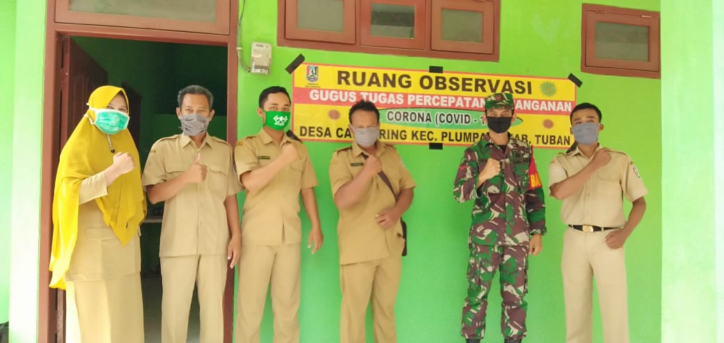 Pengadaan Ruang Observasi bagi warga yang Mudik dari Daerah Rawan Covid-19 ke Desa Cangkring - Plump